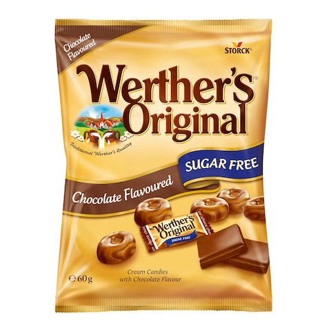 Werthers Original Sugar free Chocolate Candy - 60 gram