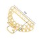 Aiwanto 3pcs Gold Metal Different Design Fashion Hair Clamp Barretes Hair Accessories for Ladies