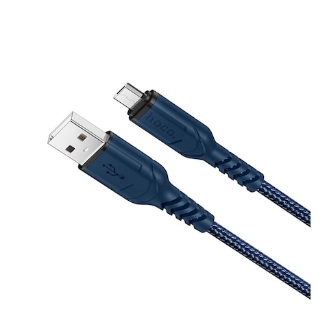 Hoco X59 Victory Charging Data Cable for Micro - 1 Meter - Blue