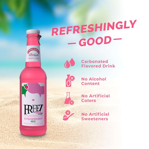 Freez Mix Carbonated Flavored Drink Strawberry Mix 275ml