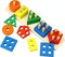 ESSEN Montessori Shape Sorting Stacking Educational Sorter Stacker Toy for Toddlers Preschool Kids
