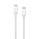 سلك شاحن موماكس Link Flow CC من USB-C إلى USB-C مضفر بطول 3 م وبقوة 100 واط - أبيض