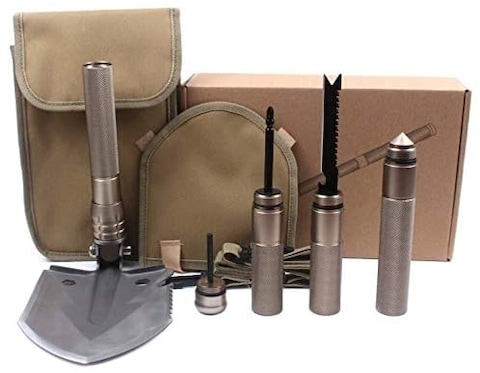 Multifunctional Military Folding Shovel Portable Folding Camping Shovel Survival Emergency Spade Tactical Multi Tool for Outdoor Camping Hiking...