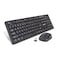 Manhattan Wireless Keyboard and Optical Mouse Set - Black