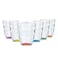 Luminarc Neo Diamond Rainbow Glass Cup Pack Of 6