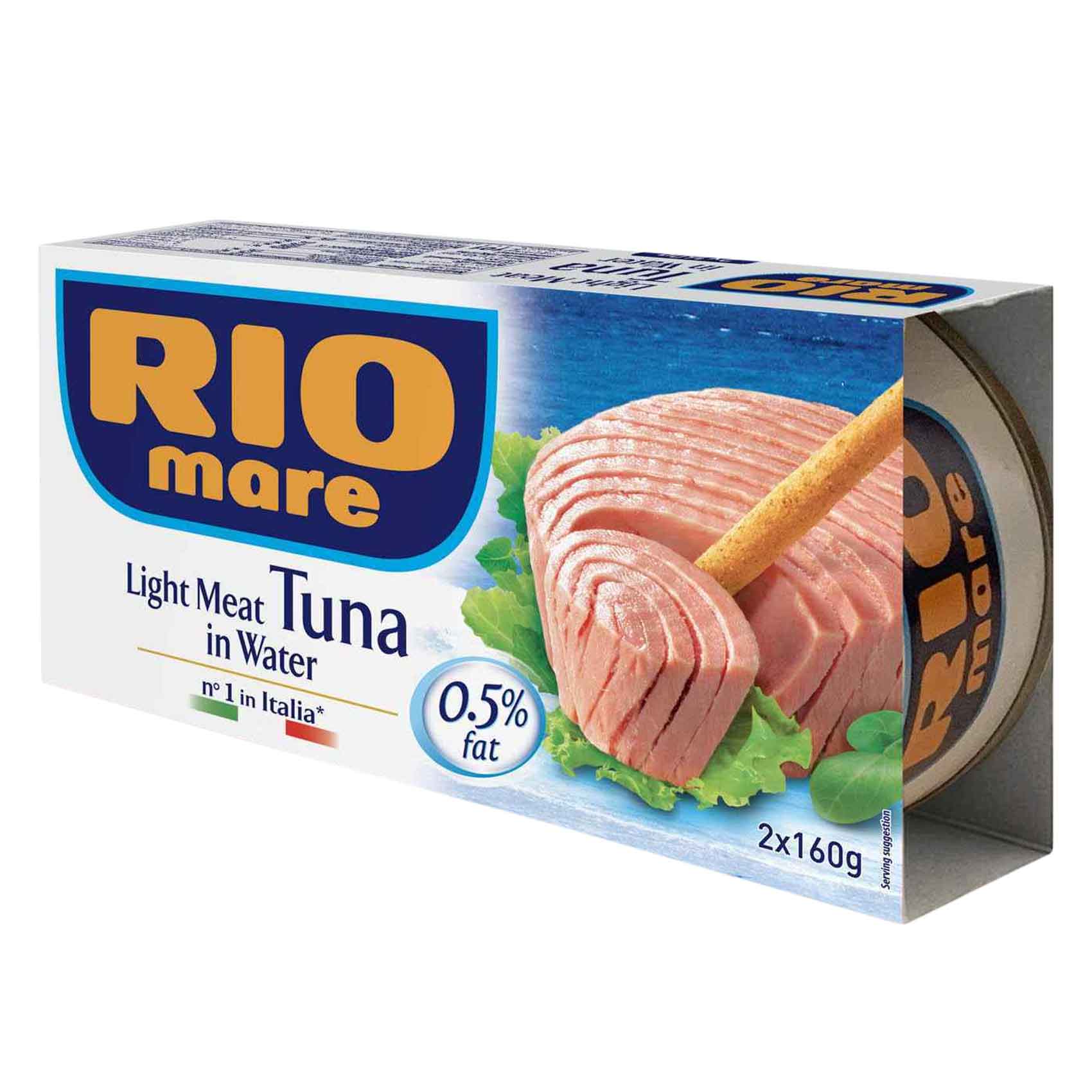 Rio Mare Light Meat Tuna In Water 160g x Pack of 2