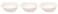 Shallow Bone China Nevel Bowl, White, 5.5 inches, JX52-B002-02, 3 Pcs Set