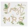 Ginger Ray Bridal Shower Gold Foiled Napkin 16-Pieces- White