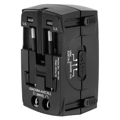 American Tourister Universal Travel Adapter Black