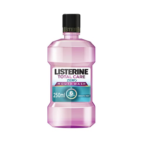 Buy Listerine Total Care Teeth Protect 6 Benefit Fluoride Milder Taste Mouthwash 250ml in Saudi Arabia