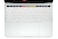 Ozone - Arabic English Keyboard Skin UK Layout For MacBook Pro 13'' 15 '' A1706/A1707 with Touch Bar - White