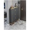 AWD Shoe Rack Cabinet in Double Tipping, Shoe Cabinet 3 Flipping Doors - White