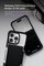 VRS Design Neo Flip designed for iPhone 14 PRO case cover wallet [Semi Automatic Snap door] Credit card holder Slot [2 cards] - Black