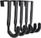 Royalford 5 Piece Over The Door Hanger Set Rf10937 Multi Purpose Plastic For Hanging Jackets, Towels And Other Things No Drilling Required Easy To Use, Multicolor