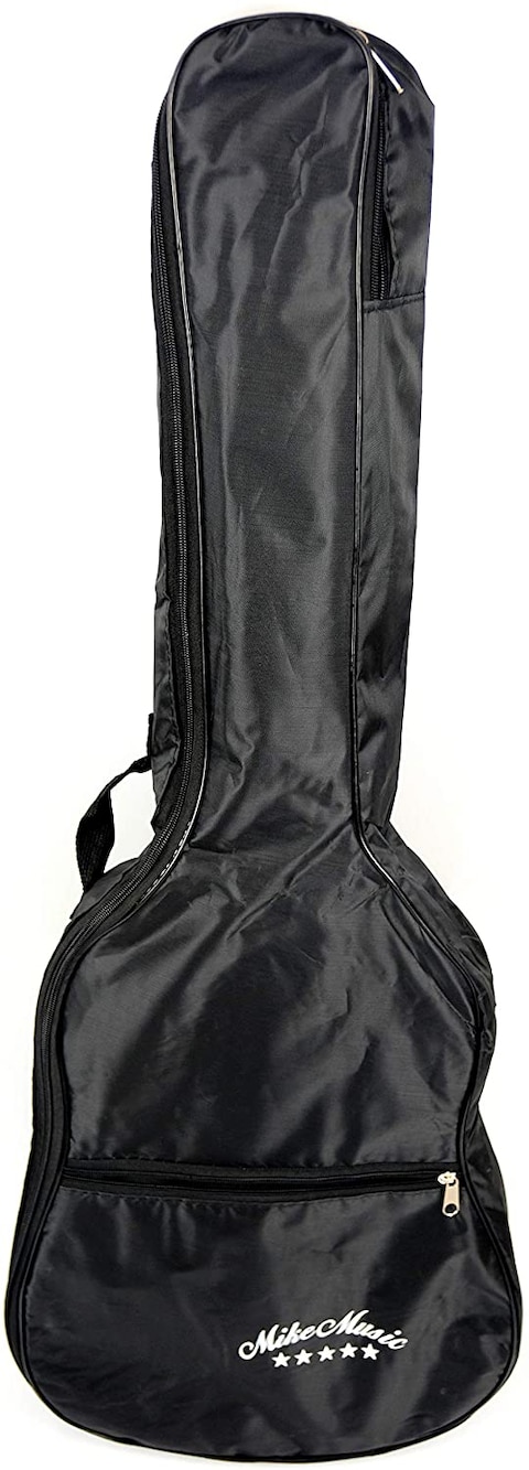 38 inch Mike Music Classical Guitar, Black - 38C With Bag,Strings, Capo (38 inch, Brown)