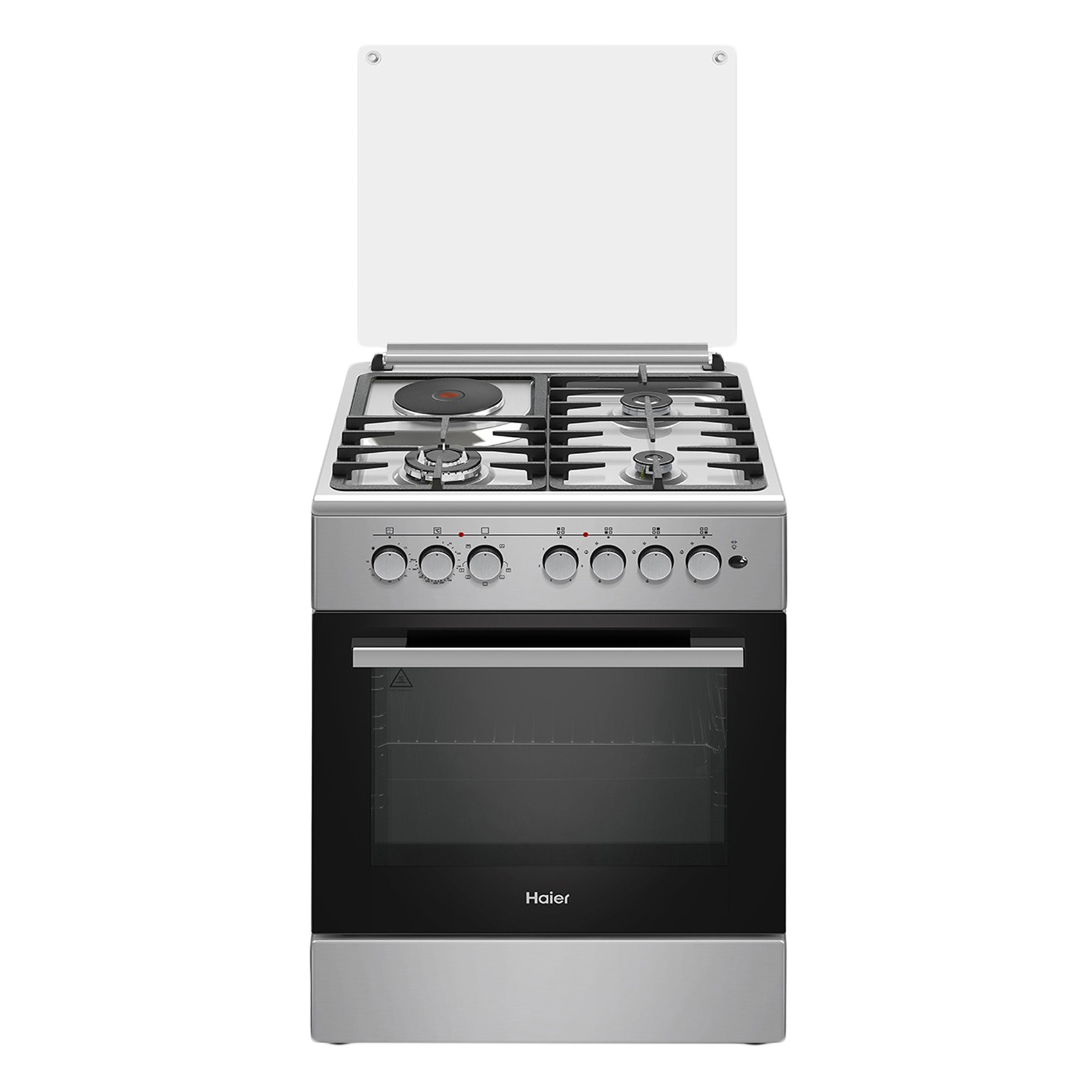 Haier HCR2040EES 4Gas Cooker with Electric Oven Grey 60x60cm