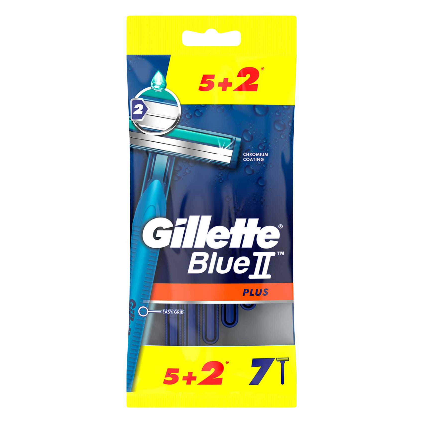 GILLETTE RAZOR BLUE II PLUS 5+2