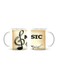 Giftex Ceramic Coffee Mug With Music Note Design White 10cm