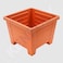 KENPOLY SQUARE PLANTER NO.4 BROWN