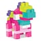 Fisher-Price Mega Bloks First Builders Big Building Block Bag Set 60 Pieces 1+ Years Pink