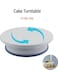 Generic Smooth Rotating Turntable Revolving Decorating Cake Stand White 28*7*28cm