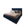 In House Palermo Velvet Bed Frame - King - 200x180 cm - Dark Blue