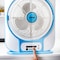 Geepas Rechargeable Fan 12 Inch Black/White