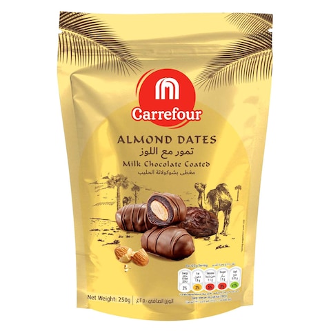Carrefour Almond Milk Chocolate Dates, 250g