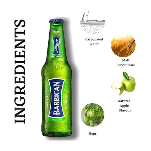Barbican Apple Flavour Malt Drink Beer Bottle - 330ml