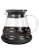 Mibru V60 Coffee Server Maker Heat Resistant Glass Pot Pour Over Server Kettle Coffee Teapot Hand Drip Pour Over 600ml