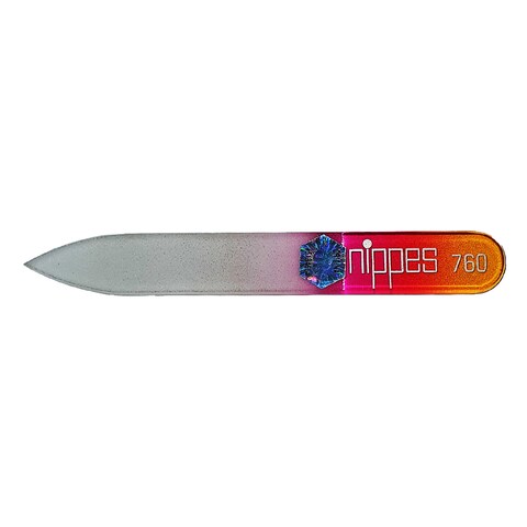 Buy Nippes Glass Nail File, Yellow And Pink in Saudi Arabia