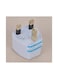 Generic - Universal Travel Adapter With Outlet Converter Socket White