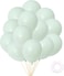 Party Time 20-Pieces 10" Green Pastel Balloons, Macaron Balloons, Latex Balloons For Baby Shower, Bridal Shower, Valentine's Day, Wedding &amp; Birthday Party Decoration, Pastel Color Themed Party Supplie