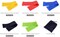 Generic 5 Color Body Building Yoga Stretch Bands Fitness Resistance Belt Fitness Rubber Band Elastic Exercise Straps