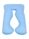 Generic U-Shaped Maternity Pillow Cotton Blue 120X80cm