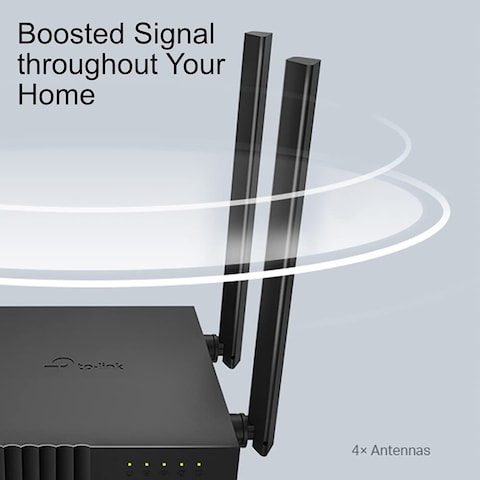 Tp-Link AC1200 Wifi Router Archer C54 5GHZ Dual Band Mu Mimo Wireless Internet Router Multi Mode 3 In 1 4 External Antennas Long Range Coverage Parental Controls, Black