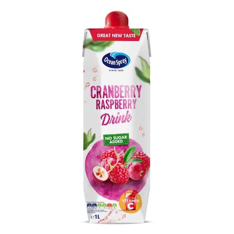 Oceanspray Cranberry And Raspberry Juice Drink 1L