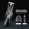 Kemei Professional Body Hair Trimmer For Men &amp; Women, KM-3208, With LED Light, USB Fast Charging &amp; Ceramic Blade Heads, Waterproof Wet/Dry, Suitable For Body Private Part Shaving