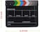 DMK Power Coopic Film Clapper Board Dry Erase Acrylic Slateboard Clapper For Directors Movie Scene Clapboard With Color Sticks 9.5X11.8" Inch (Black)