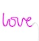 LOVE Sign Neon LED Light Pink 35x13cm