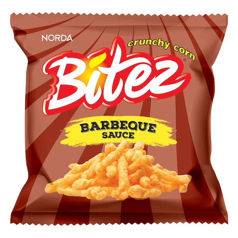 Bitez Crunchy Corn Barbeque Sauce Snack 30g