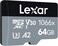 Lexar Professional 1066X Micro SDXC Silver Series UHS-I Memory Card With SD Adaptor 160MBPS, 64GB Capacity