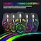 HXSJ J400 Wired Gaming Mouse 6 Buttons Ergonomic Mouse with Cooling Fan 6-level Adjustable DPI for Desktop Laptop Black

