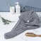 Generic-Microfiber Bath Towel Wrap Quick Drying Towel Cap Hat Soft Water Absorbent Hair Towel Wrap Shower Cap with Button for Women Lady Girl Curly Long Wet Hair