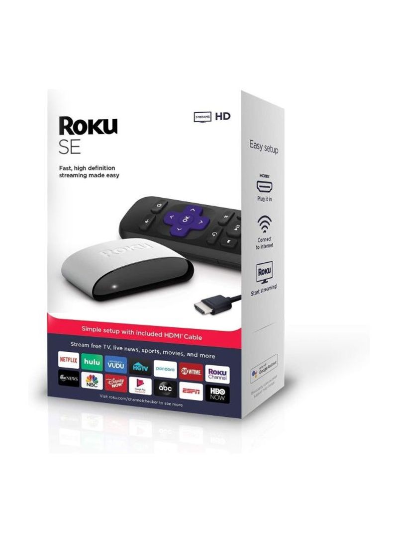 Roku SE Streaming Media Player White/Black