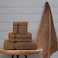 Comfy 8 Piece Highly Absorbent Combed Cotton 550 GSM Hotel Quality Towel Set - Dark Brown