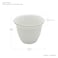 PEARL CERAMIC WHITE CAWA CUP W/GOLD LINE, P00002, 12 PCS SET
