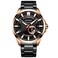 Mens Waterproof Curren Watch Black/Gold 8372