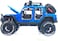 YALLABUYIT 1:24 Scale Diecast Vehicle - Jeep Off-Road Kings Jeep Wrangler Unlimited with Variable Colors (BLUE)