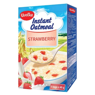 Uvelka Strawberry Instant Oatmeal 40g